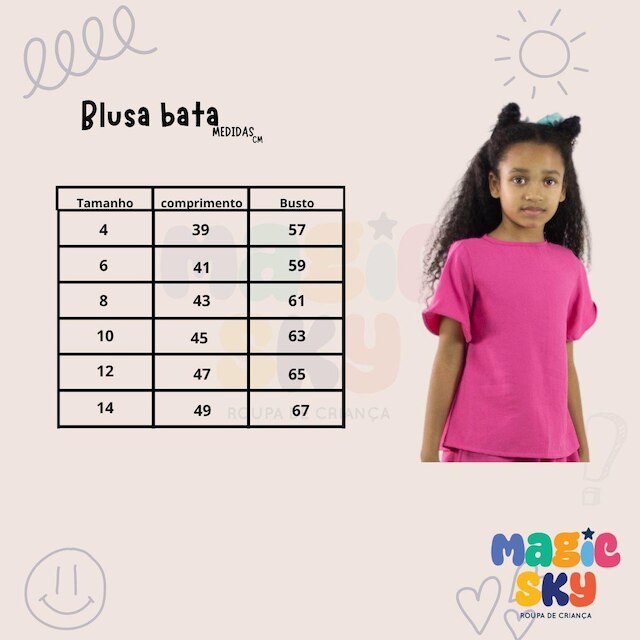 Blusa Estilo Bata com Estampa de Estrelas Preta