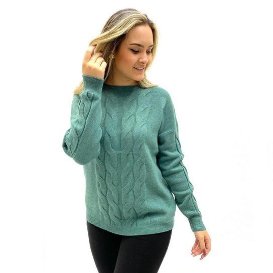 Blusa Facinelli Lã Tricot Trançada Feminina Zattini