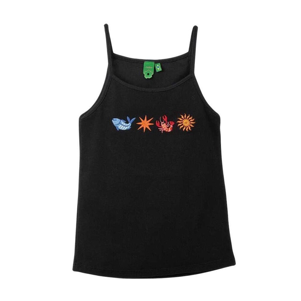 Blusa Farm Rio Fábula Rib Lisa Bordada