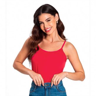 Blusa Feminina Alça Básica Viscolycra