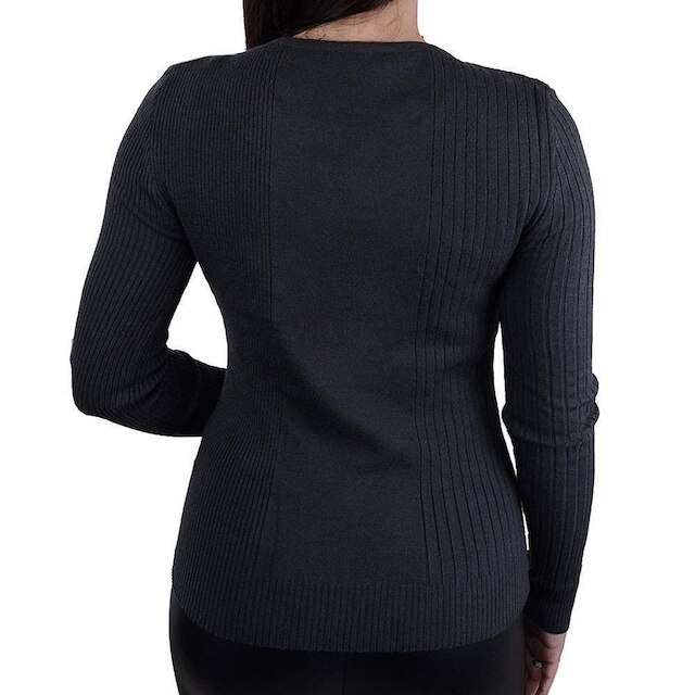 Blusa Feminina Alpelo Tricot Cinza Crepusculo - 10900598