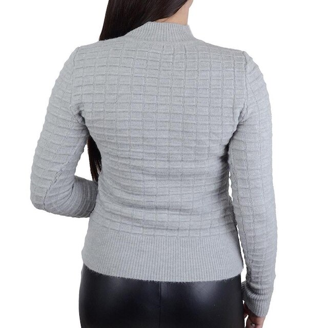 Blusa Feminina Alpelo Tricot Frost Cinza - 10900612