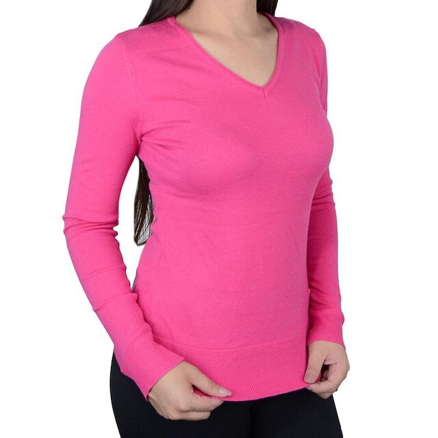 Blusa Feminina Alpelo Tricot Suéter Hyper Pink - 10900426