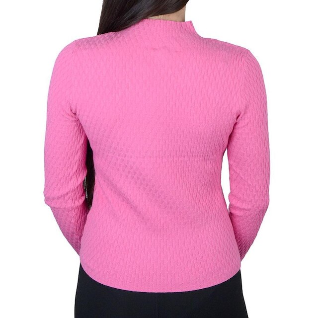 Blusa Feminina Alpelo Tricot Suéter Slim Pink Lemonade - 109