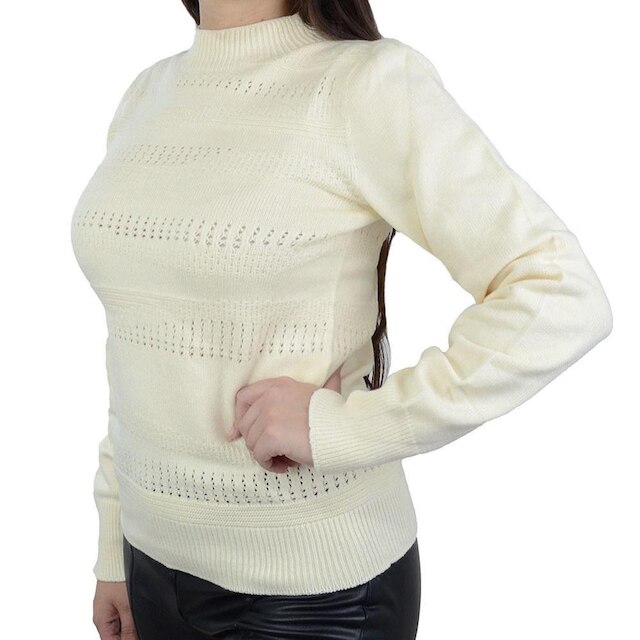 Blusa Feminina Ana Gonçalves Tricot Off White - A5143