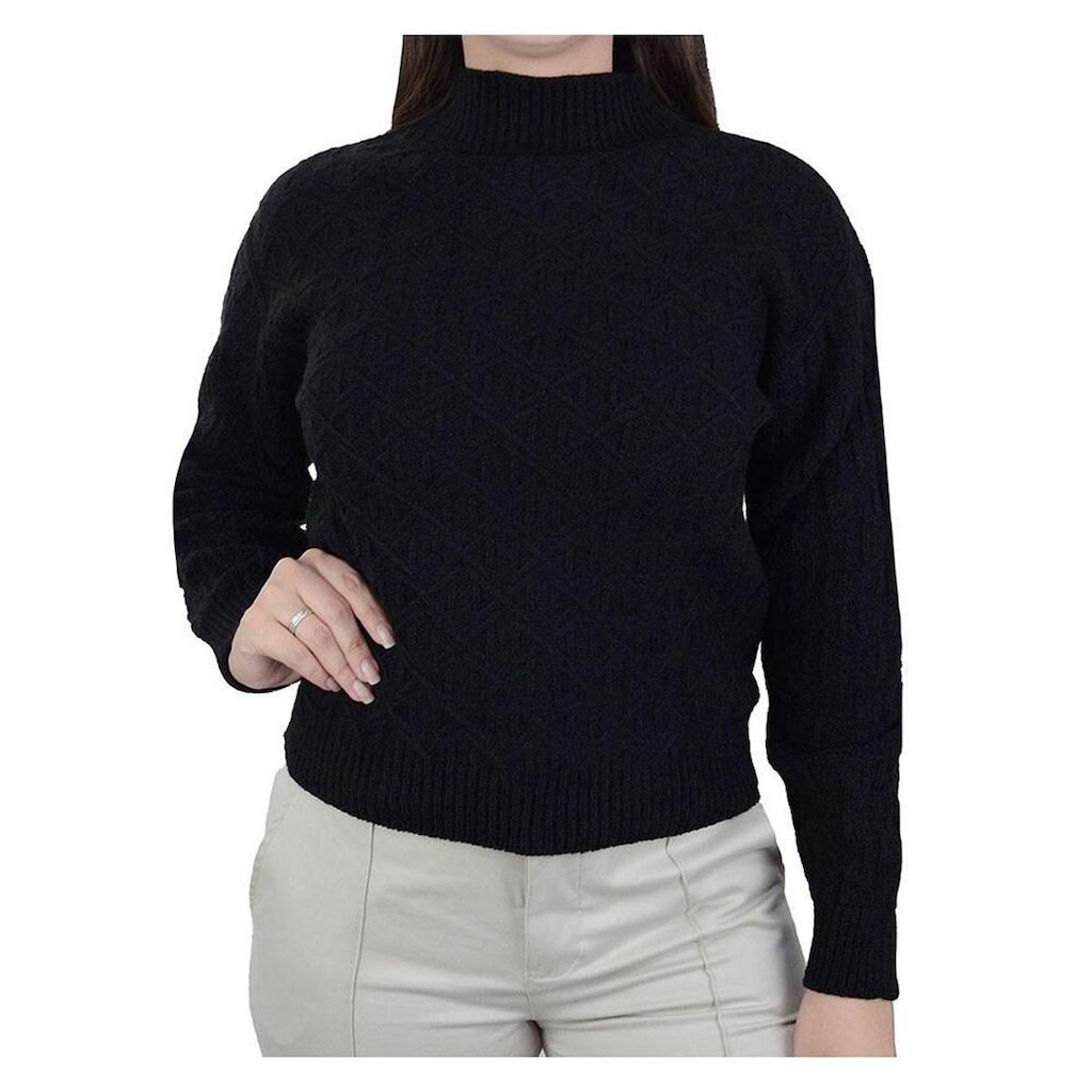 Blusa Feminina Ana Gonçalves Tricot Preta - A5031