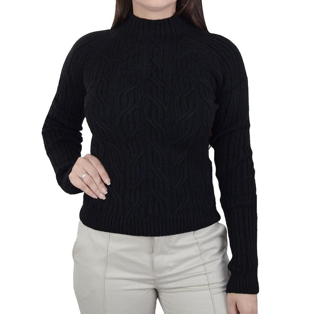 Blusa Feminina Ana Gonçalves Tricot Preta - A5059