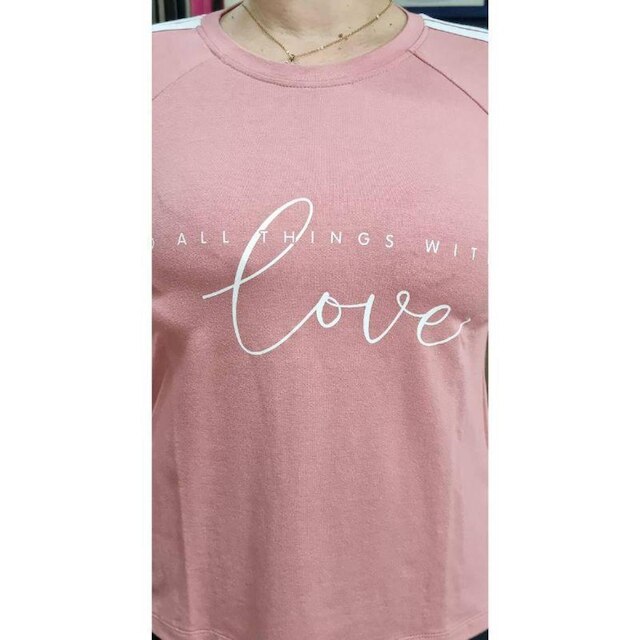 Blusa Feminina Arruaça Manga Longa Listra Branca