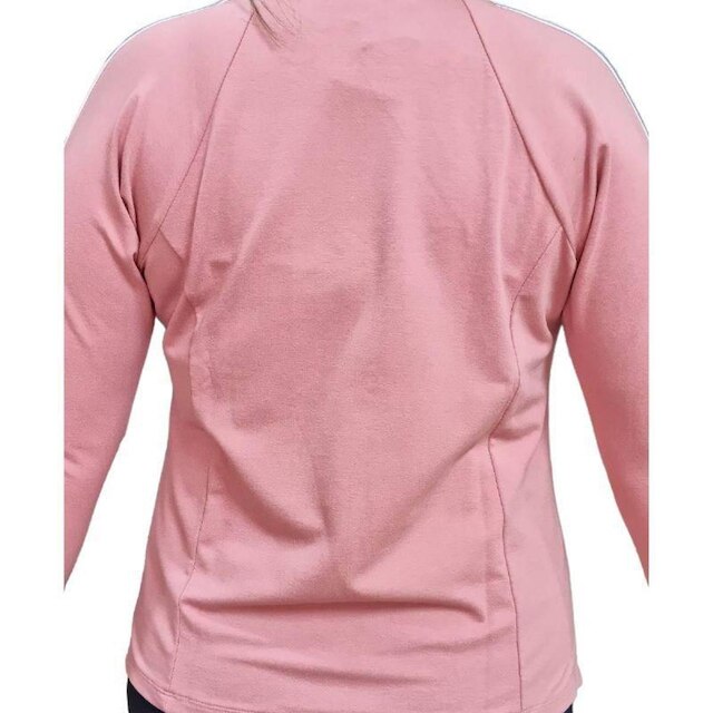 Blusa Feminina Arruaça Manga Longa Listra Branca
