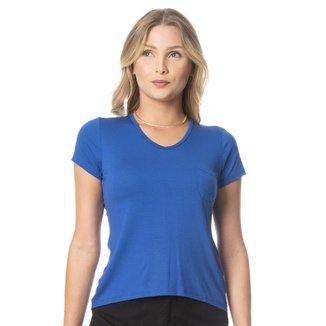 Blusa Feminina Básica Rovitex Azul