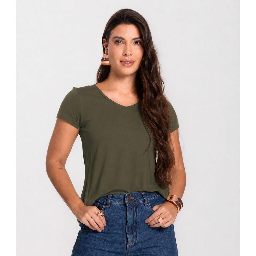 Blusa Feminina Básica Select Verde
