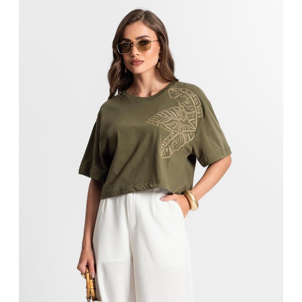Blusa Feminina Com Bordado Endless