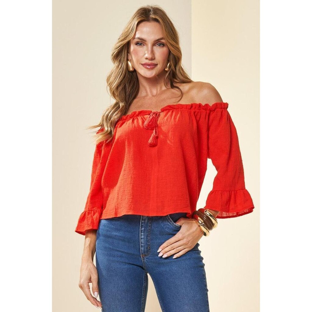 BLUSA FEMININA DOCE TRAMA REF:106000