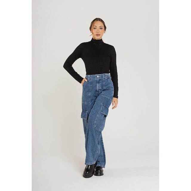 Blusa Feminina em Ribana Canelada Just Basic