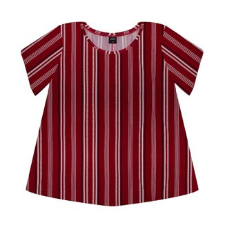 Blusa Feminina Estampada Rovitex Vermelho Plus G1