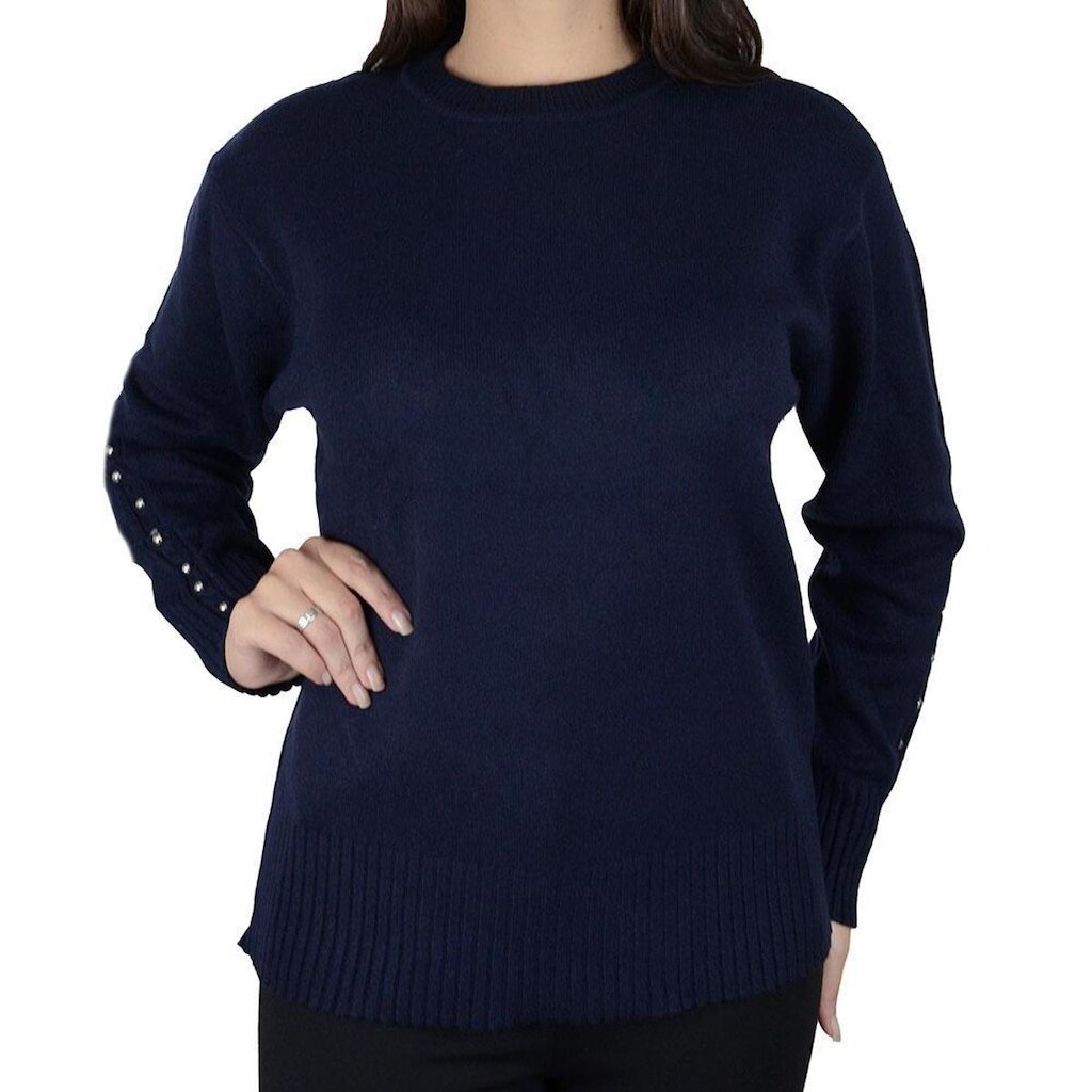Blusa Feminina Facinelli By Mooncity Tricot Marinho - 651303