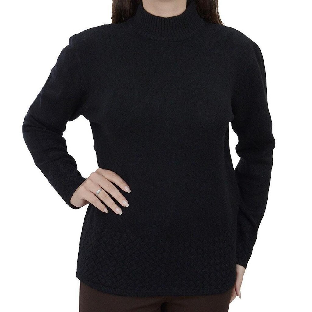 Blusa Feminina Facinelli by Mooncity Tricot Preta - 651308