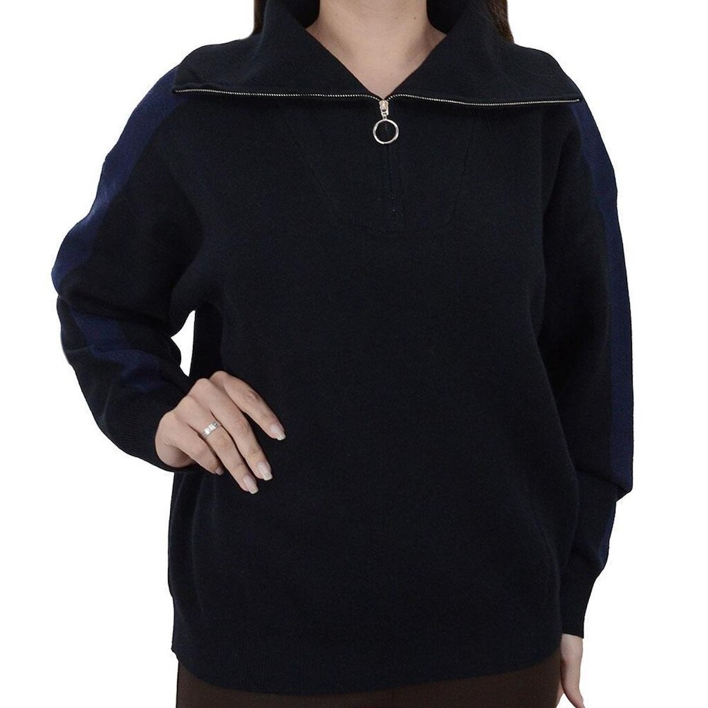 Blusa Feminina Facinelli By Mooncity Tricot Preto - 651279