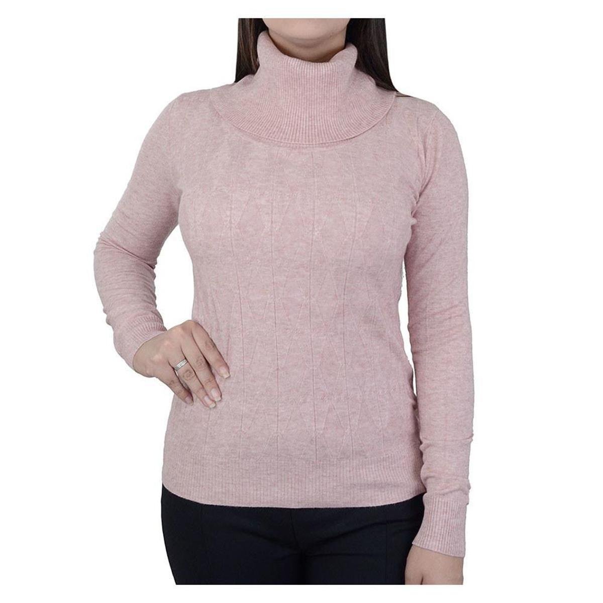 Blusa Feminina Facinelli By Mooncity Tricot Rosa 651094 Zattini