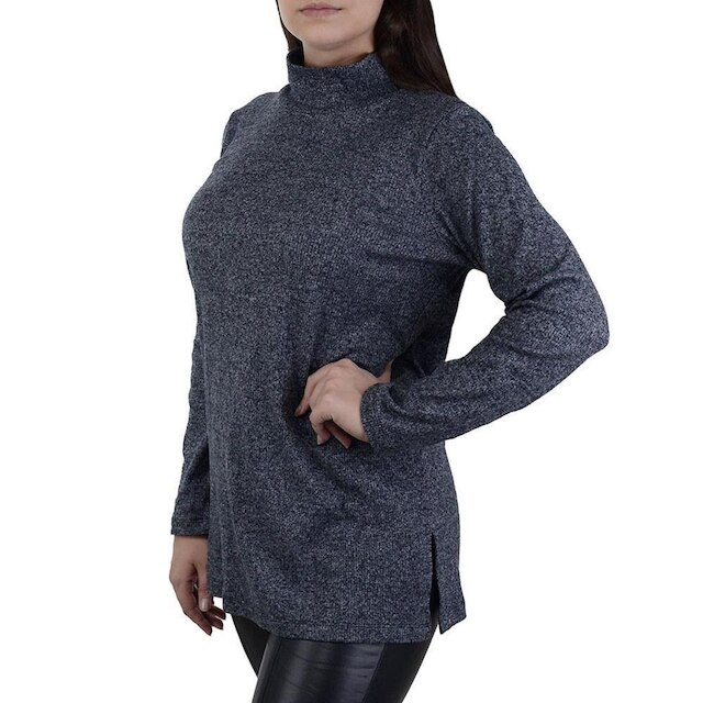 Blusa Feminina Gatos e Atos Canelada Escura
