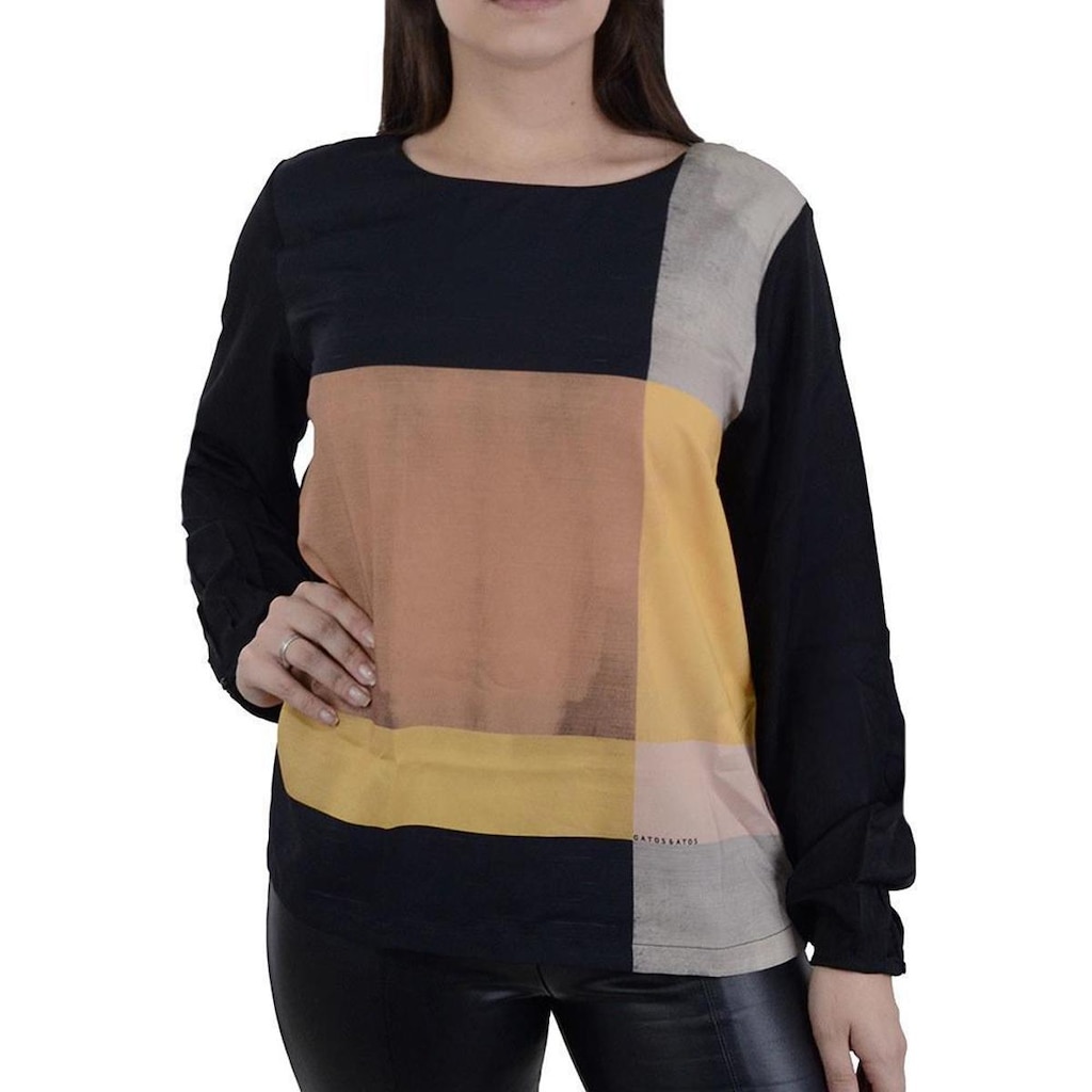 Blusa Feminina Gatos e Atos Viscose