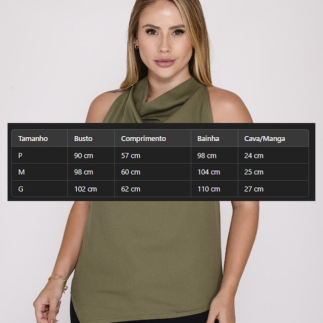 Blusa Feminina Gola Boba com Laço nas Costas e Alças Reguláveis