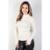 Blusa feminina gola rolê com encaixe para dedo 81142 - Cru