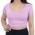 Blusa Feminina Hirlogs Cropped Canelado Rosa - 2727 - Rosa