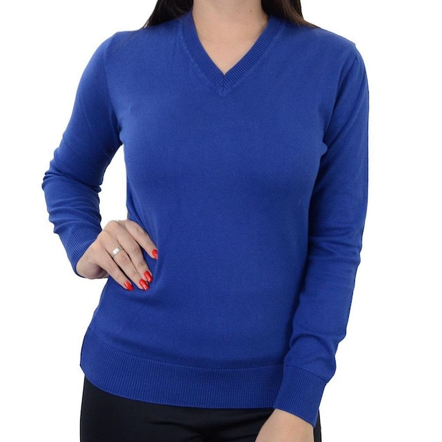 Blusa Feminina Iaraline Suéter Tricot Gola V - 1850C