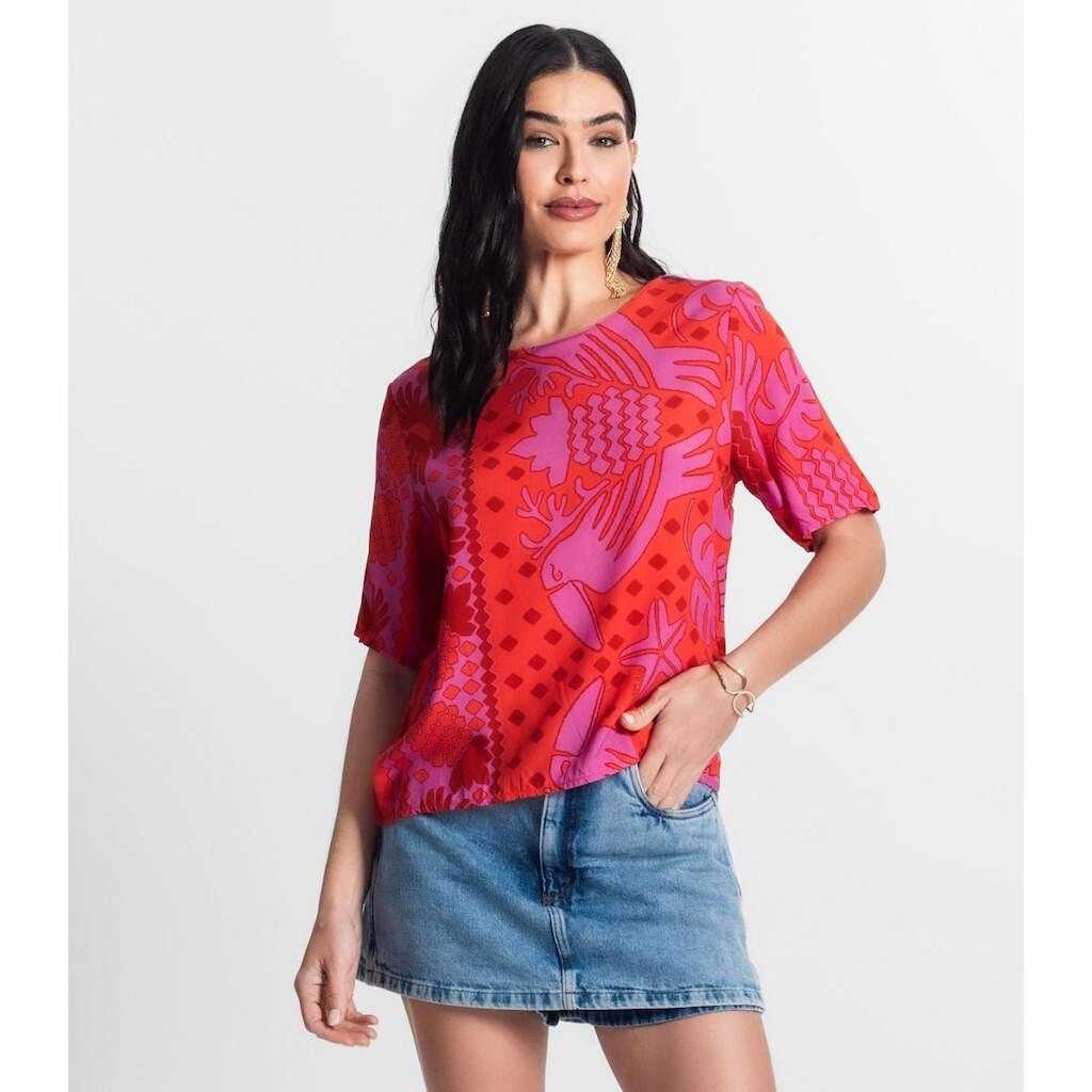 Blusa Feminina Infinita Cor Vermelho
