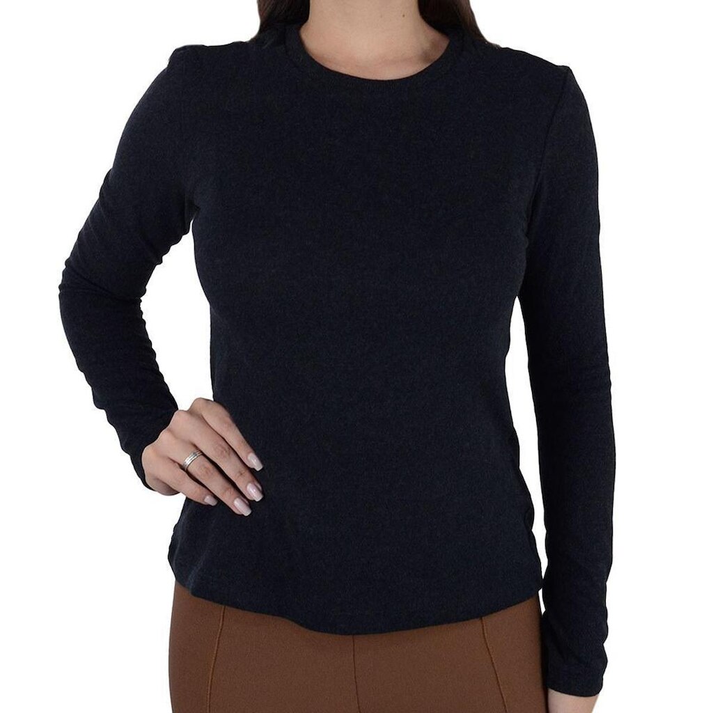 Blusa Feminina Lado Avesso ML Preta - L127493