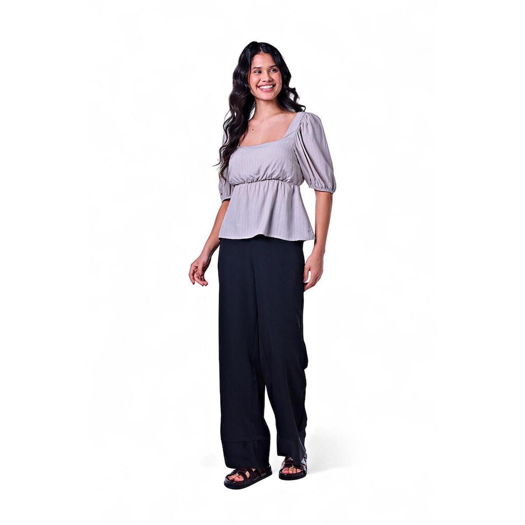 Blusa Feminina Listrada Viscose