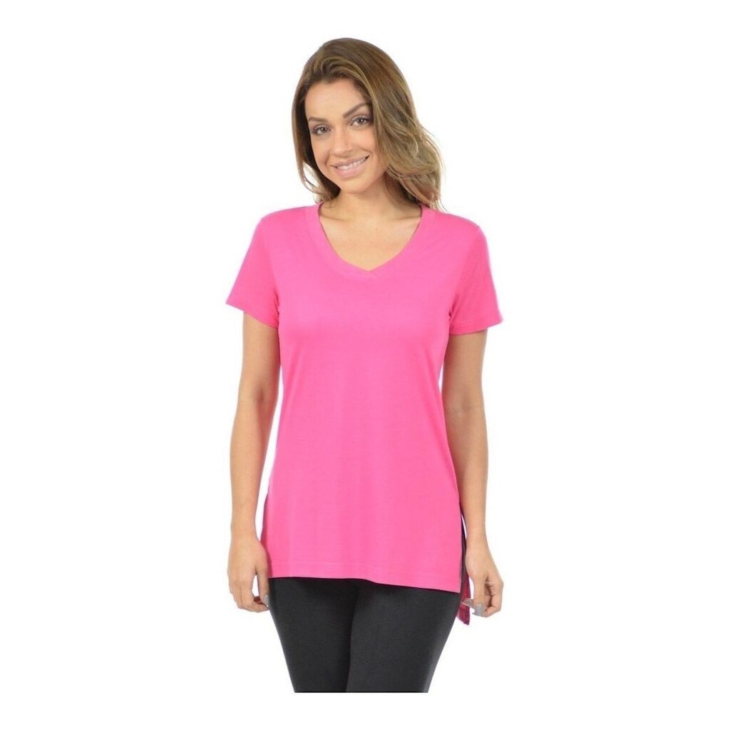Blusa Feminina Longa Mullet Gola V Longline Tj