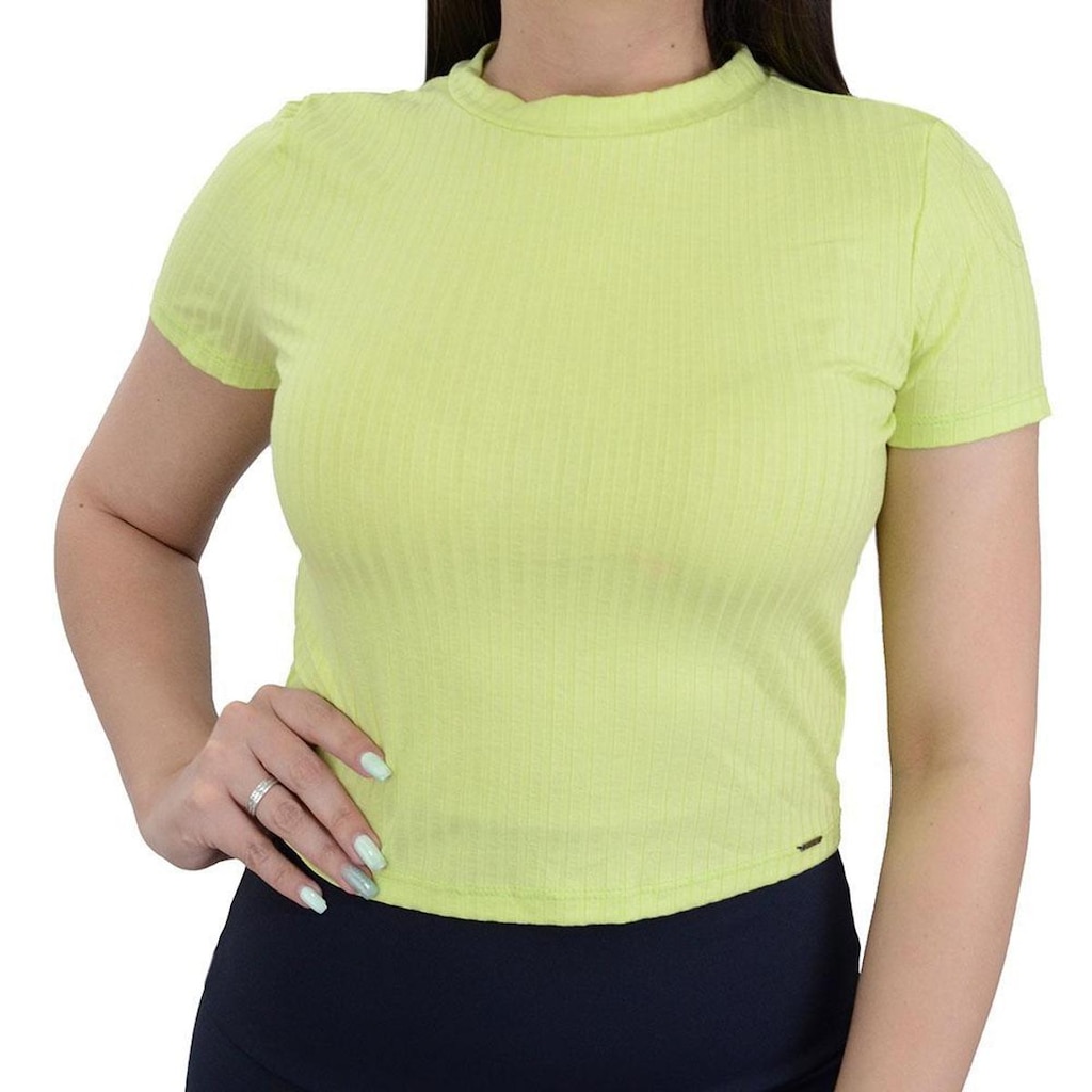 Blusa Feminina Lunender Canelada Verde  - 0046