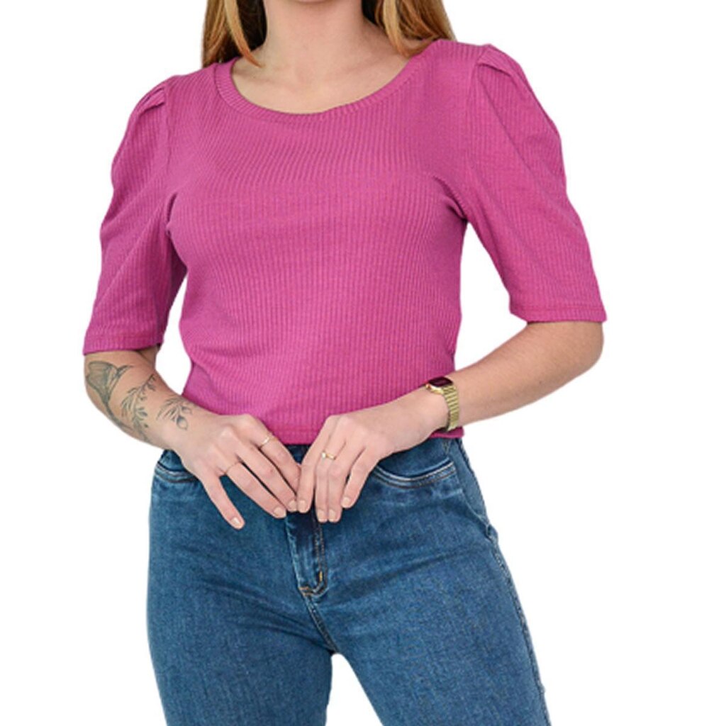 Blusa Feminina LZT Cropped Rosa Fucsia - 8059