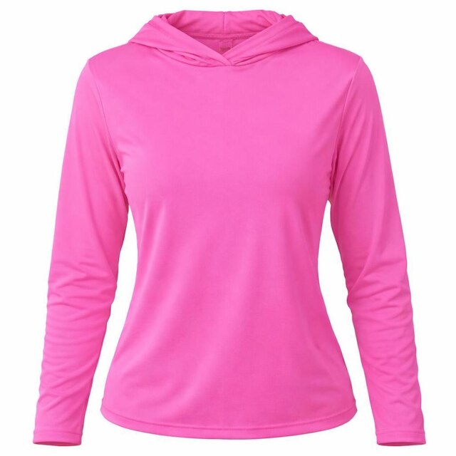 Blusa Feminina Manga Longa Com Capuz 100 Poliéster Fitness Casual