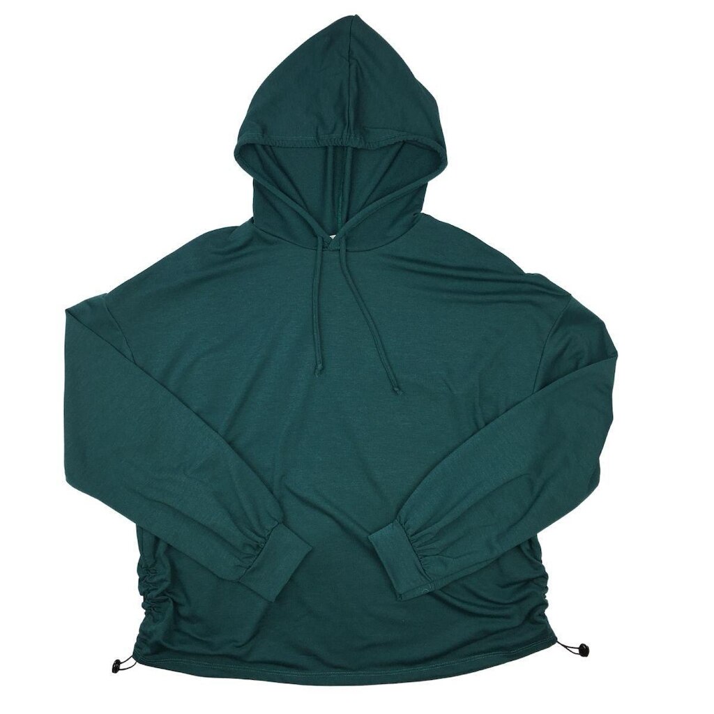 Blusa Feminina Moletinho Básica Inverno c/ Capuz e Punho