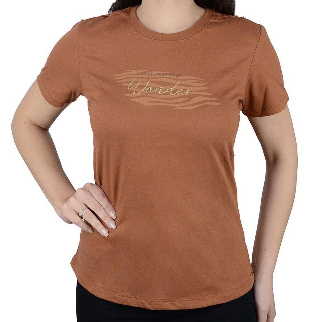 Blusa Feminina Olho Fatal Mc Marrom Castanho - 602503