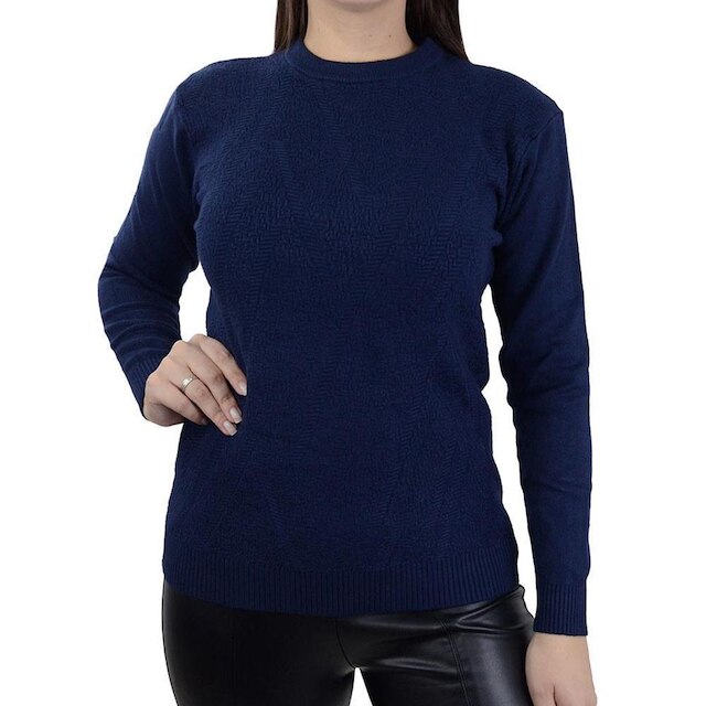 Blusa Feminina Pellini Tricot Azul Marinho - 883