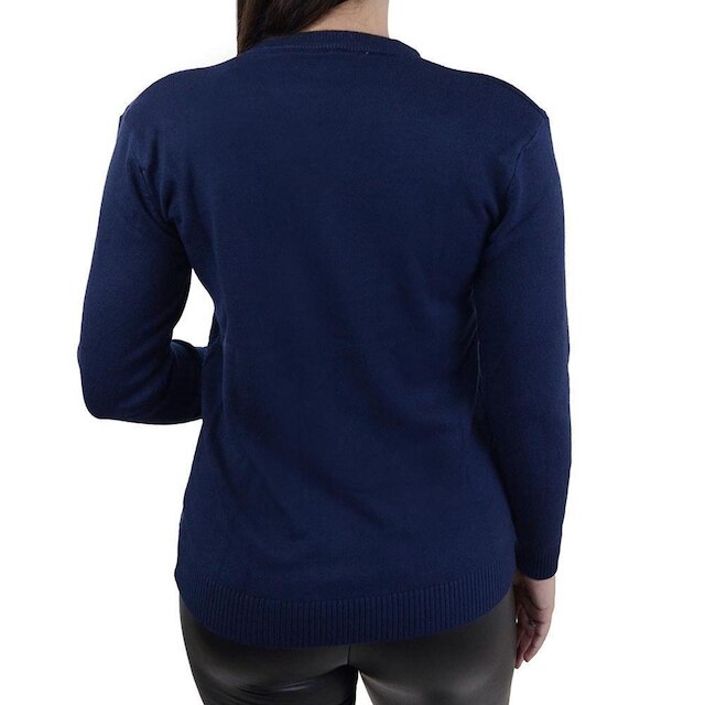 Blusa Feminina Pellini Tricot Azul Marinho - 883