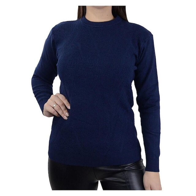 Blusa Feminina Pellini Tricot Azul Marinho - 883