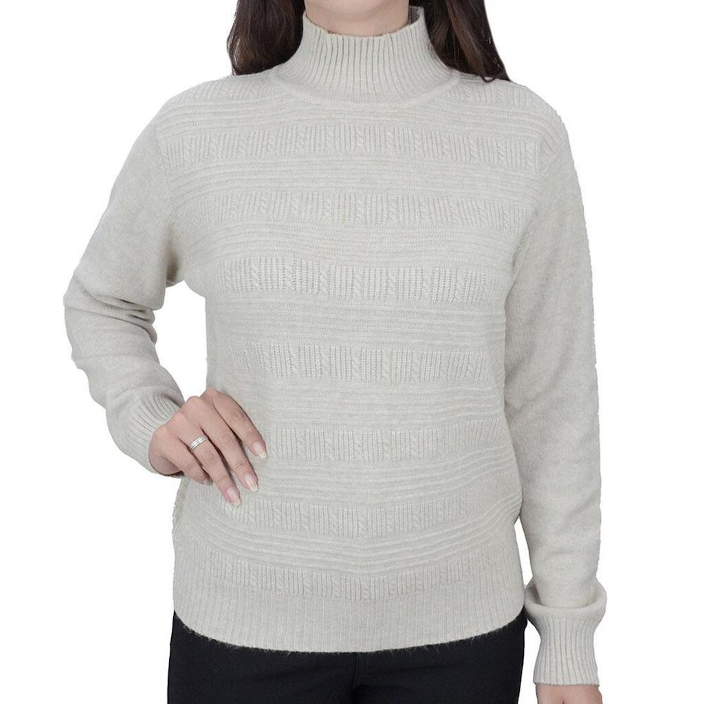 Blusa Feminina Pellini Tricot Relevo Bege Areia - 16904