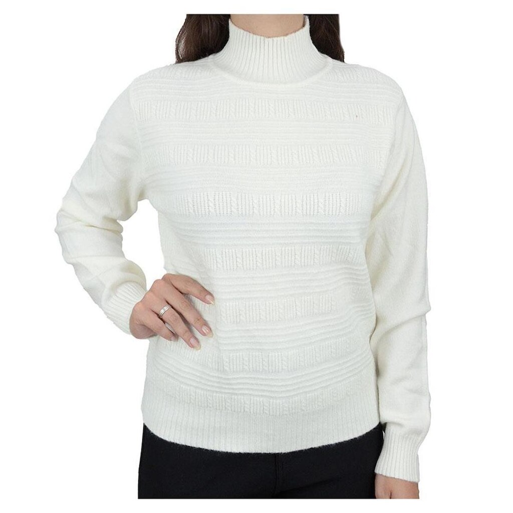 Blusa Feminina Pellini Tricot Relevo Creme Off - 16904