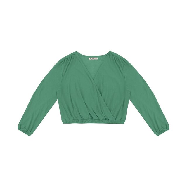 Blusa Feminina Plus Size Em Viscose Secret Glam Verde
