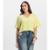 Blusa Feminina Tecido em Viscose Infinita Cor Amarelo - Amarelo