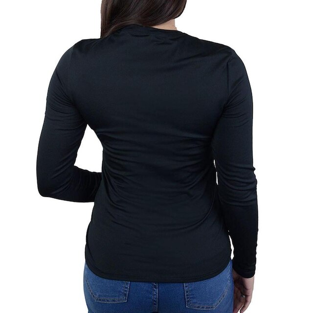 Blusa Feminina Upman ML Térmica Power Preta - 245RT