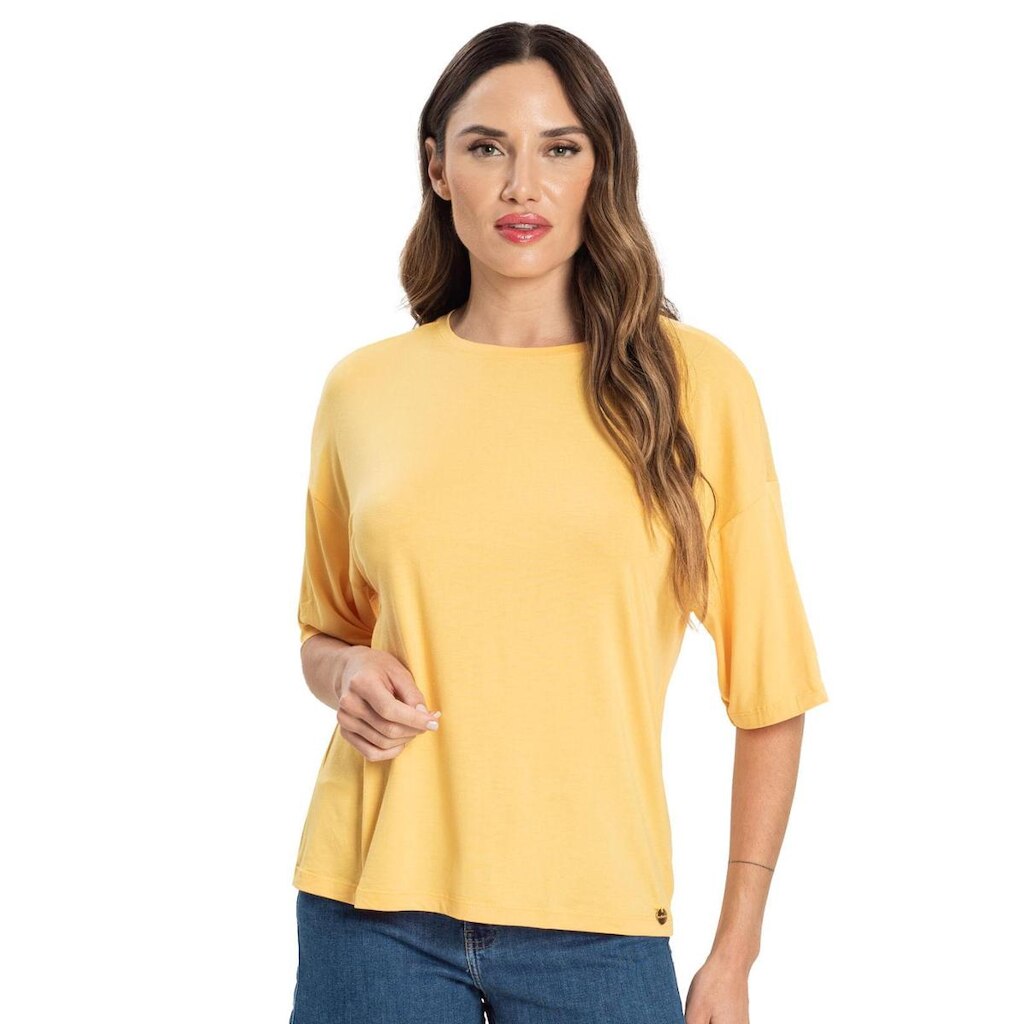 Blusa Feminina Viscotorcion Endless Amarelo