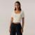 Blusa Fila Cropped Rib Feminina - Bege