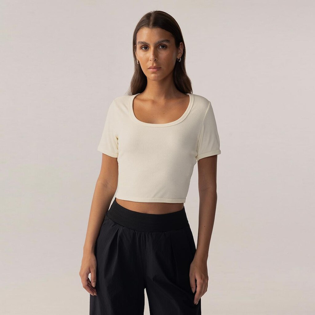 Blusa Fila Cropped Rib Feminina