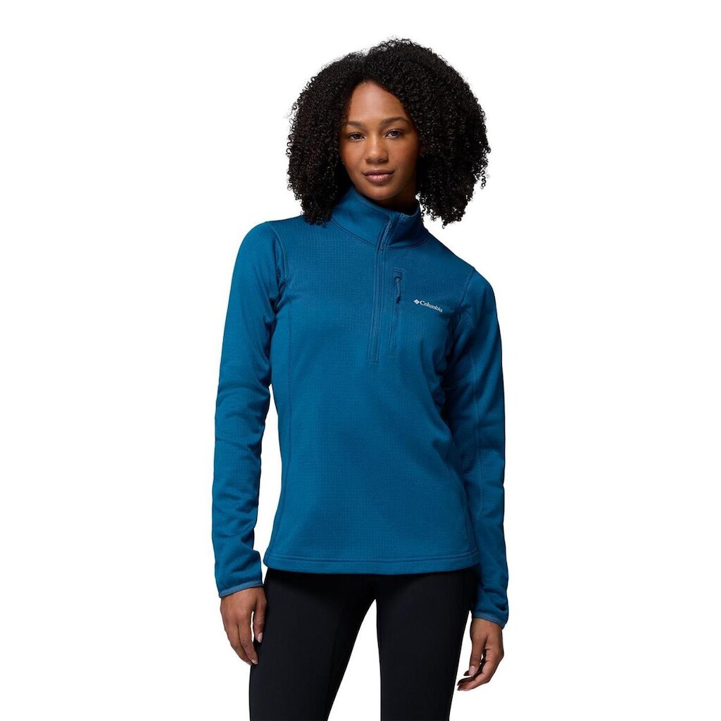 Blusa Fleece Columbia Feminino Essential Hike™ Grid Half Zip